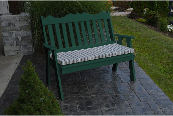 Outdoor Bench - A&L Furniture Company Recycled Plastic 4' Royal English Garden Bench