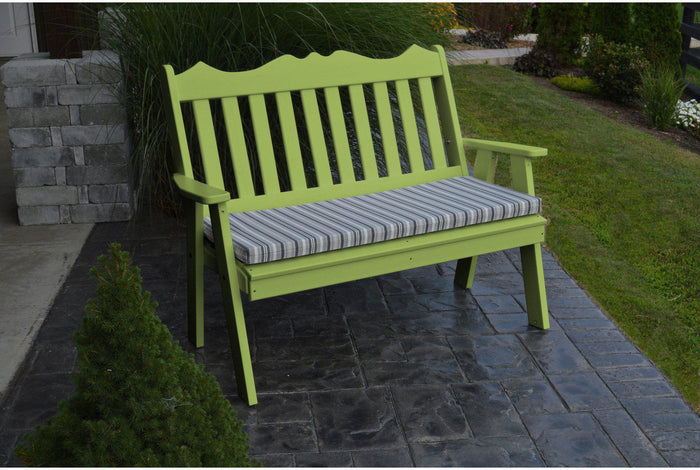 Outdoor Bench - A&L Furniture Company Recycled Plastic 4' Royal English Garden Bench