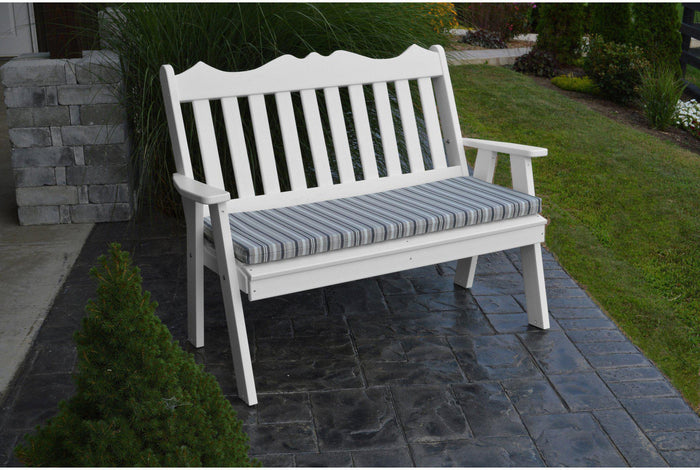Outdoor Bench - A&L Furniture Company Recycled Plastic 4' Royal English Garden Bench