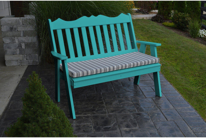Outdoor Bench - A&L Furniture Company Recycled Plastic 4' Royal English Garden Bench