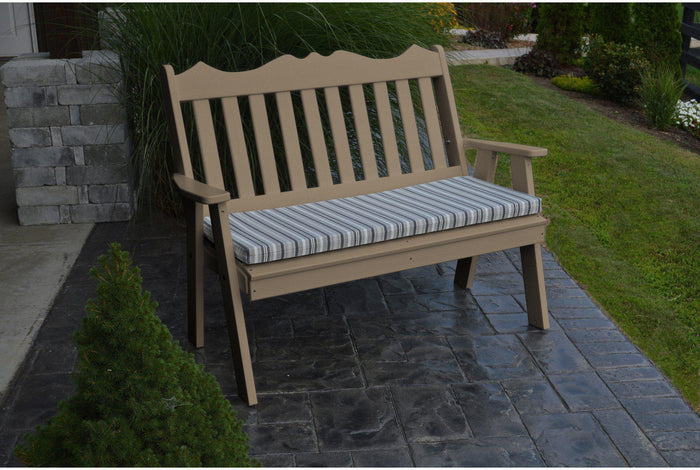Outdoor Bench - A&L Furniture Company Recycled Plastic 4' Royal English Garden Bench