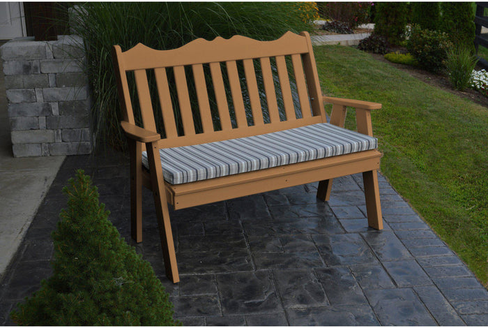 Outdoor Bench - A&L Furniture Company Recycled Plastic 4' Royal English Garden Bench