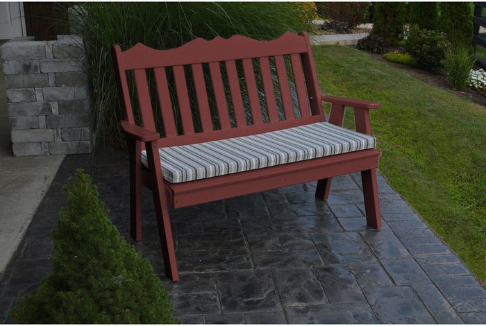 Outdoor Bench - A&L Furniture Company Recycled Plastic 4' Royal English Garden Bench