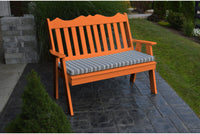 Outdoor Bench - A&L Furniture Company Recycled Plastic 4' Royal English Garden Bench