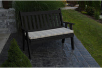 Outdoor Bench - A&L Furniture Company Recycled Plastic 4' Traditional English Garden Bench