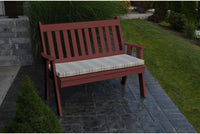 Outdoor Bench - A&L Furniture Company Recycled Plastic 4' Traditional English Garden Bench