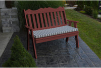 Outdoor Bench - A&L Furniture Company Recycled Plastic 5' Royal English Garden Bench