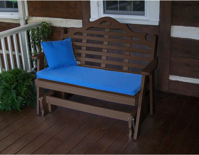 Outdoor Glider - A&L Furniture Company Marlboro Recycled Plastic 4ft Glider Chair