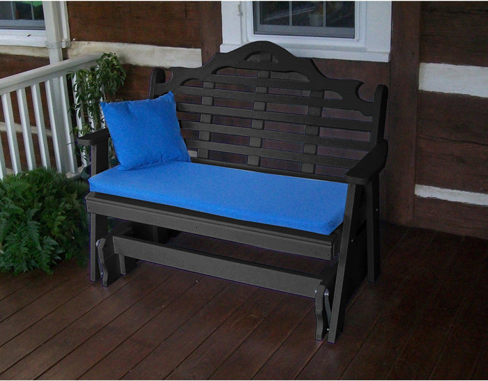 Outdoor Glider - A&L Furniture Company Marlboro Recycled Plastic 4ft Glider Chair