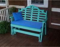 Outdoor Glider - A&L Furniture Company Marlboro Recycled Plastic 5ft Glider Chair