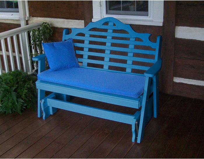 Outdoor Glider - A&L Furniture Company Marlboro Recycled Plastic 5ft Glider Chair