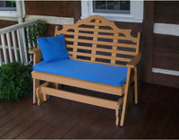 Outdoor Glider - A&L Furniture Company Marlboro Recycled Plastic 5ft Glider Chair