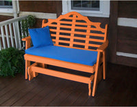 Outdoor Glider - A&L Furniture Company Marlboro Recycled Plastic 5ft Glider Chair
