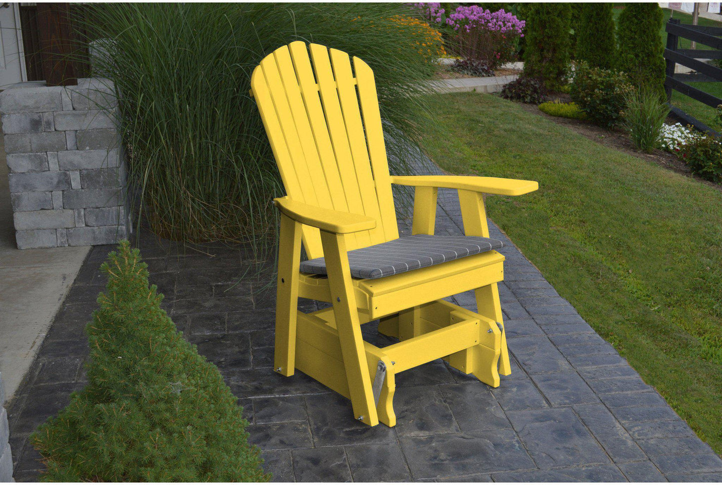 Polywood recycled plastic adirondack glider chair best sale
