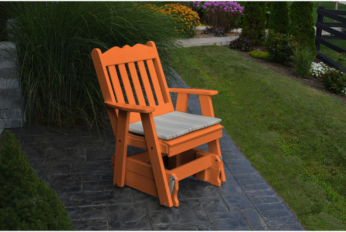 Outdoor Glider - A&L Furniture Company Recycled Plastic Royal English Gliding Chair