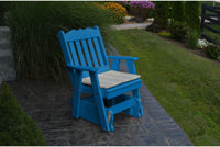 Outdoor Glider - A&L Furniture Company Recycled Plastic Royal English Gliding Chair