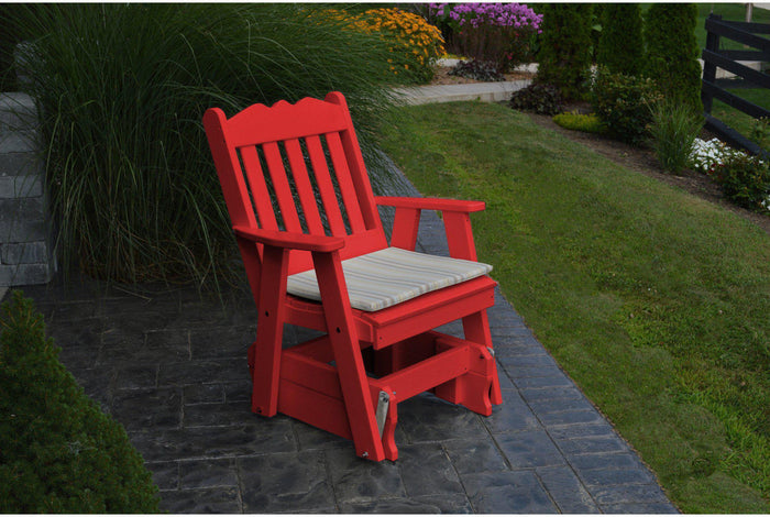 Outdoor Glider - A&L Furniture Company Recycled Plastic Royal English Gliding Chair