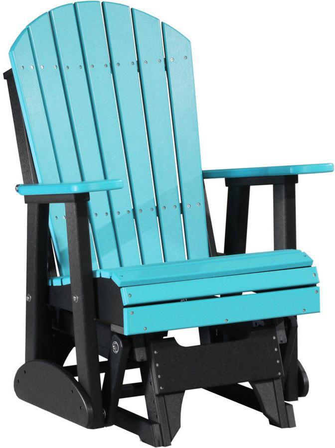 LuxCraft Recycled Plastic 2' Adirondack Glider Chair - Rocking Furniture