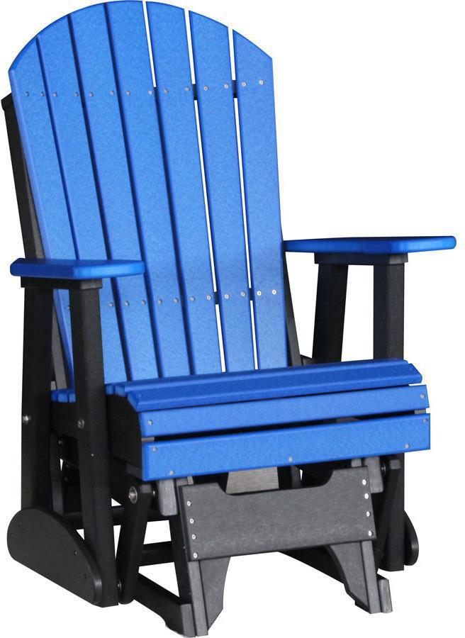 LuxCraft Recycled Plastic 2' Adirondack Glider Chair - Rocking Furniture