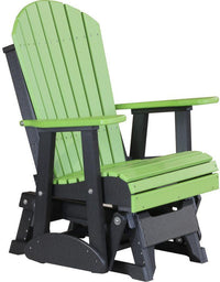 LuxCraft Recycled Plastic 2' Adirondack Glider Chair - Rocking Furniture