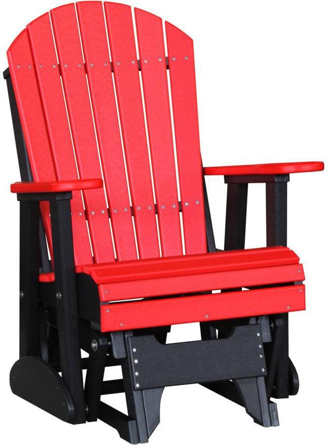 LuxCraft Recycled Plastic 2' Adirondack Glider Chair - Rocking Furniture