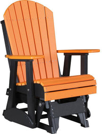 LuxCraft Recycled Plastic 2' Adirondack Glider Chair - Rocking Furniture