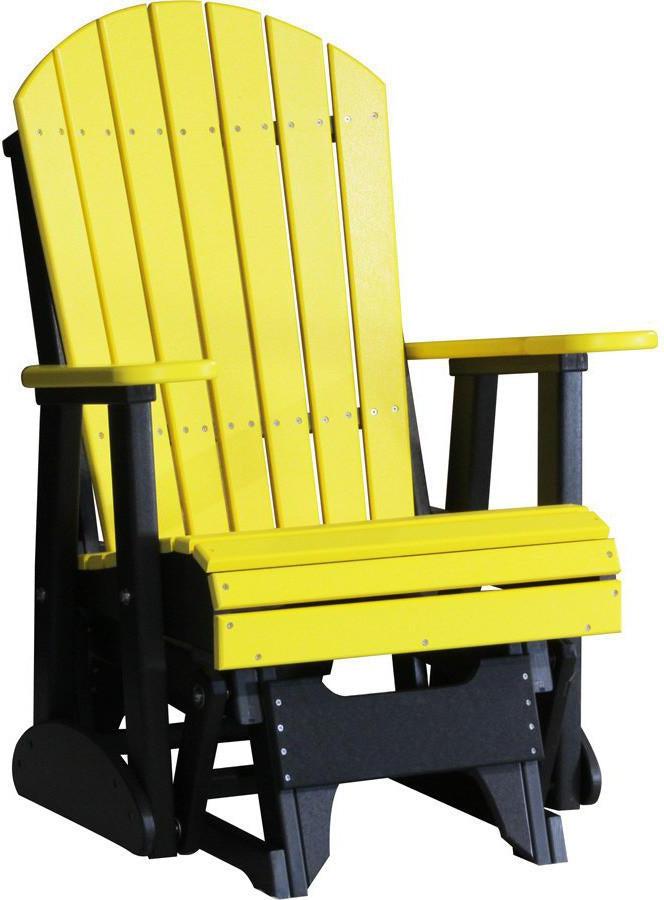 LuxCraft Recycled Plastic 2' Adirondack Glider Chair - Rocking Furniture