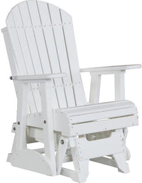 LuxCraft Recycled Plastic 2' Adirondack Glider Chair - Rocking Furniture