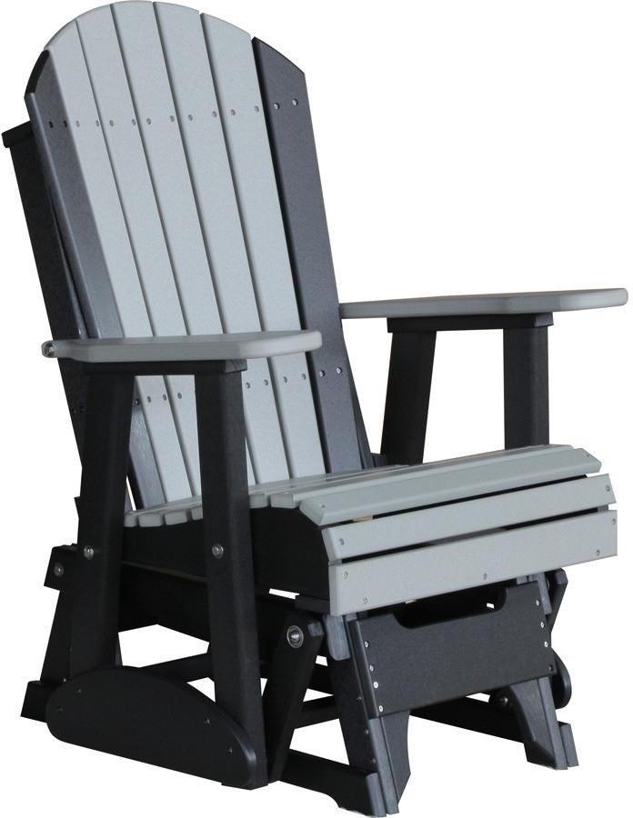 LuxCraft Recycled Plastic 2' Adirondack Glider Chair - Rocking Furniture