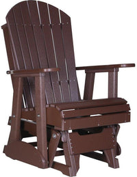 LuxCraft Recycled Plastic 2' Adirondack Glider Chair - Rocking Furniture