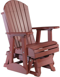 LuxCraft Recycled Plastic 2' Adirondack Glider Chair - Rocking Furniture