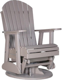 luxcraft weather wood plastic poly glider chair