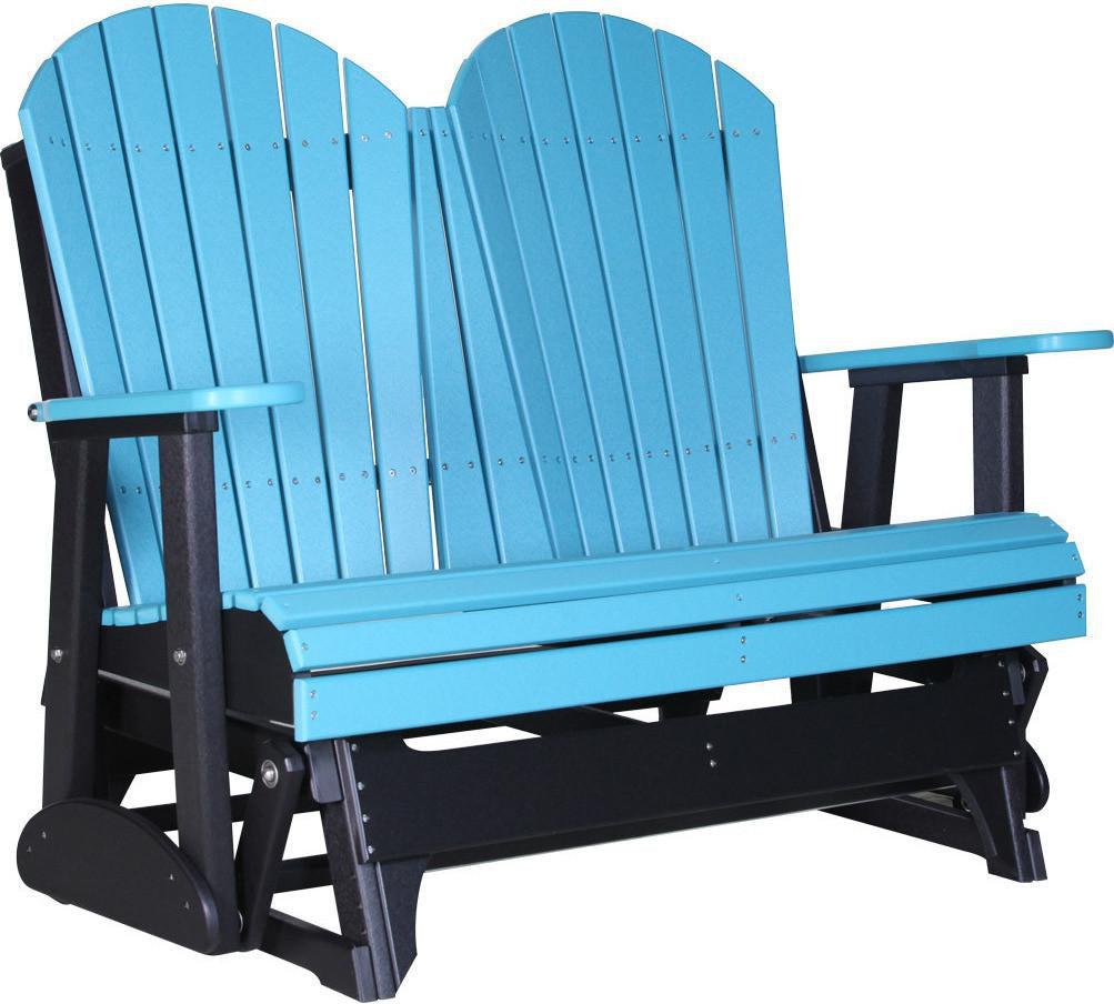 LuxCraft Recycled Plastic 4' Adirondack Glider Chair - Rocking Furniture