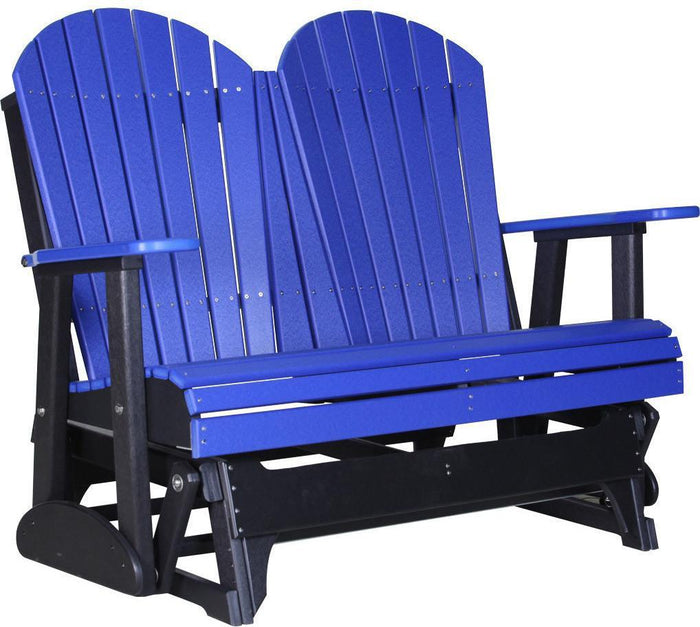 LuxCraft Recycled Plastic 4' Adirondack Glider Chair - Rocking Furniture