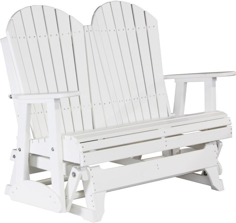 LuxCraft Recycled Plastic 4' Adirondack Glider Chair - Rocking Furniture