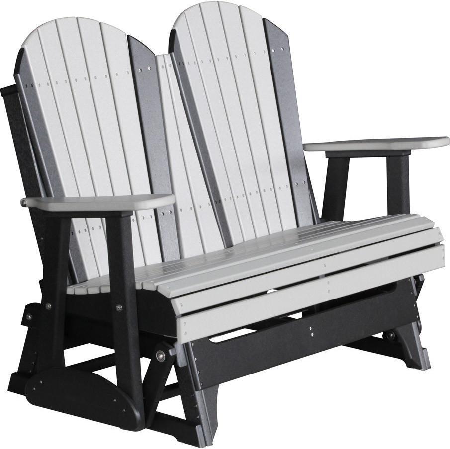 LuxCraft Recycled Plastic 4' Adirondack Glider Chair - Rocking Furniture