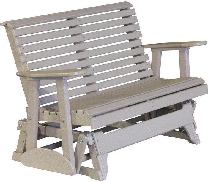 LuxCraft Rollback Recycled Plastic 4ft. Patio Glider - Rocking Furniture