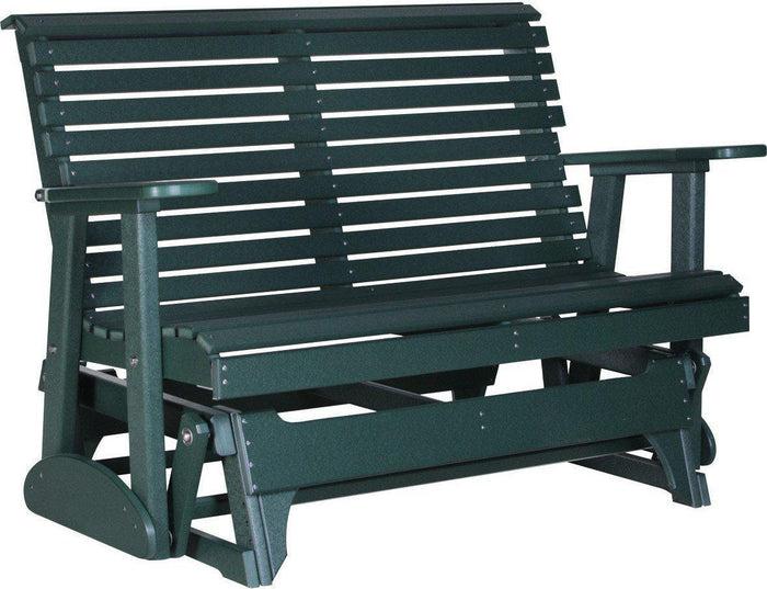 LuxCraft Rollback Recycled Plastic 4ft. Patio Glider - Rocking Furniture