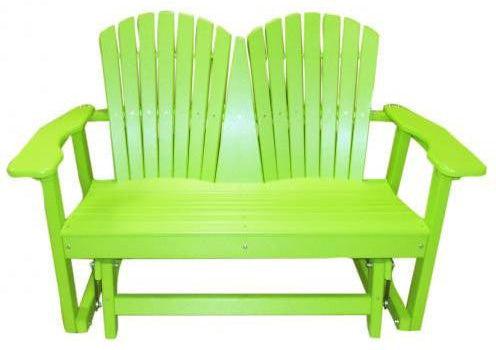 Perfect Choice Outdoor Furniture Recycled Plastic 2-Person Glider - Rocking Furniture