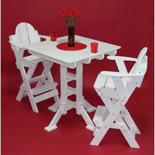 Tailwind Furniture Recycled Plastic Square Pub Table - WPUB 835 - Rocking Furniture
