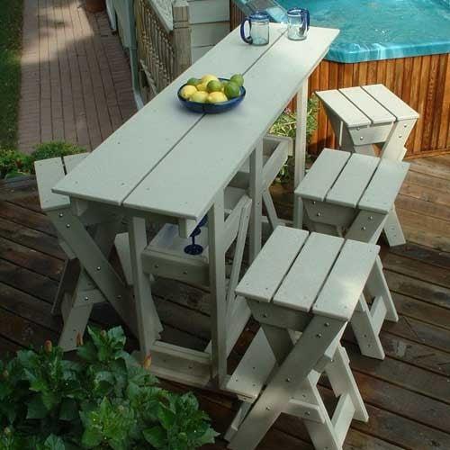 Tailwind Furniture Recycled Plastic Rectangle Bar - GTPS 715 - Rocking Furniture