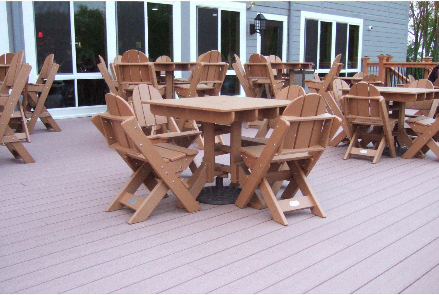 Tailwind Furniture Recycled Plastic 36"Square Dining Table - WDTR 830 - Rocking Furniture