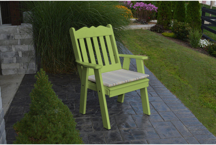 Patio Dining Chair - A&L Furniture Company Recycled Plastic Royal English Dining Chair