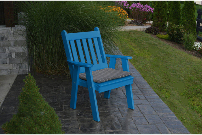 Patio Dining Chair - A&L Furniture Company Recycled Plastic Traditional English Dining Chair