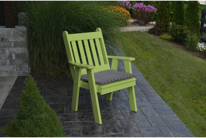 Patio Dining Chair - A&L Furniture Company Recycled Plastic Traditional English Dining Chair