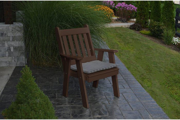 Patio Dining Chair - A&L Furniture Company Recycled Plastic Traditional English Dining Chair