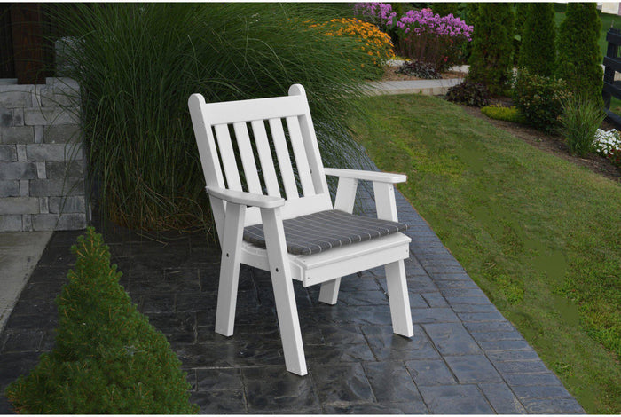 Patio Dining Chair - A&L Furniture Company Recycled Plastic Traditional English Dining Chair