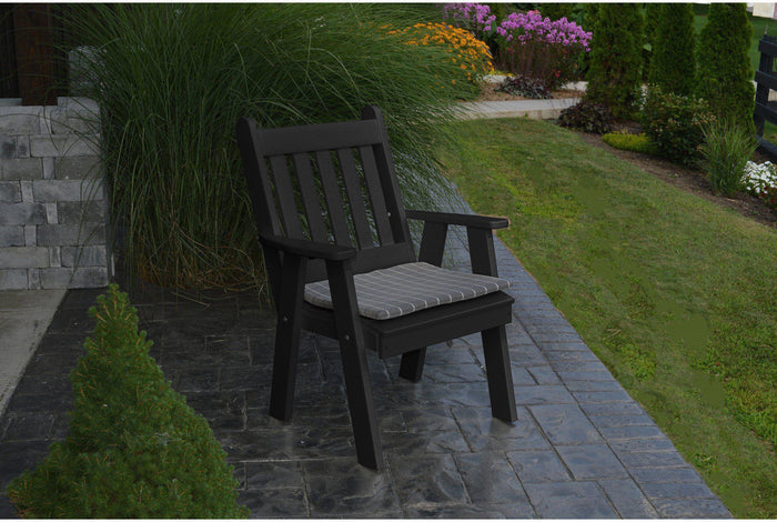 Patio Dining Chair - A&L Furniture Company Recycled Plastic Traditional English Dining Chair