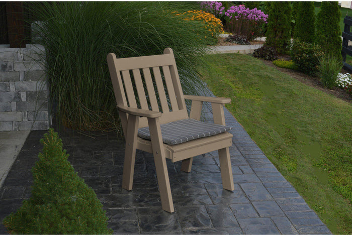 Patio Dining Chair - A&L Furniture Company Recycled Plastic Traditional English Dining Chair
