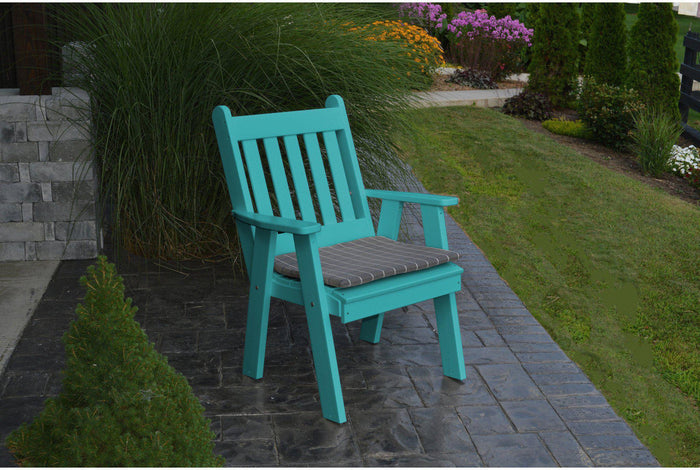 Patio Dining Chair - A&L Furniture Company Recycled Plastic Traditional English Dining Chair